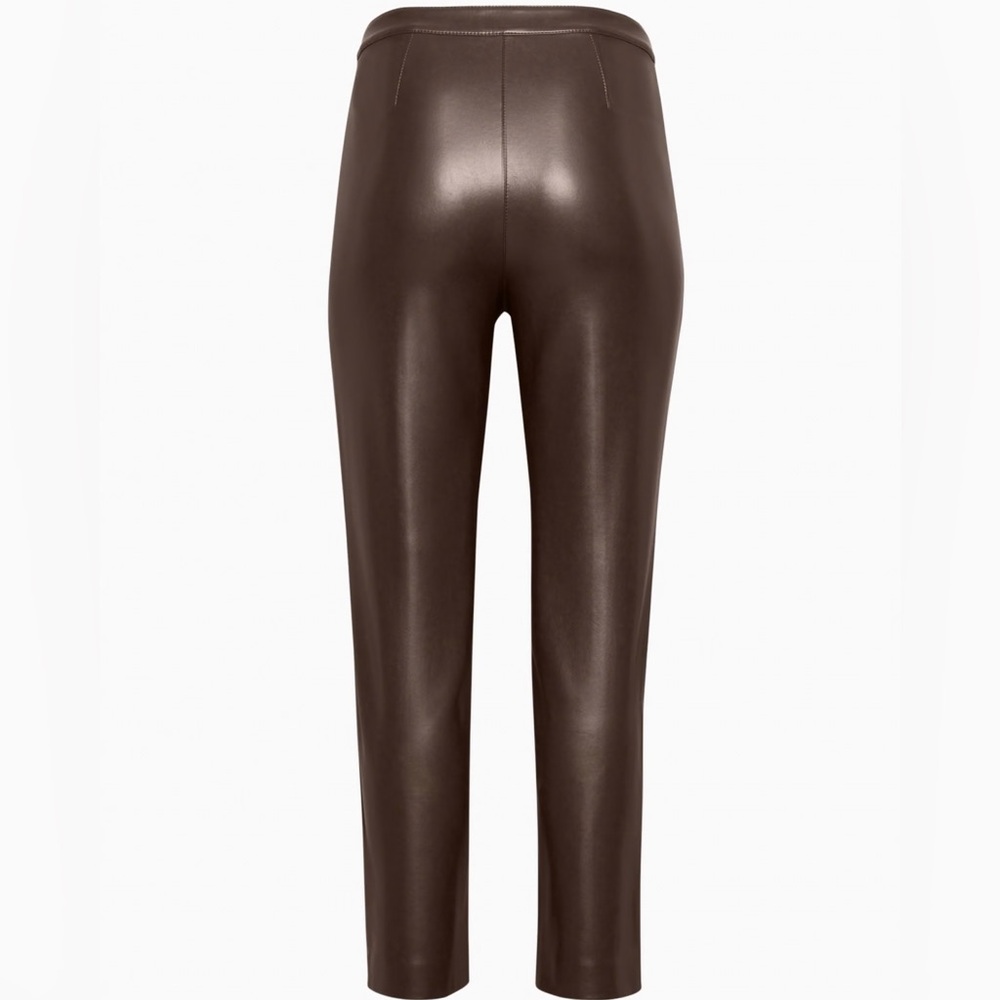 NWT Wilfred 2 Aritzia Fabian Pants in Mocha Brown - Picture 4 of 14